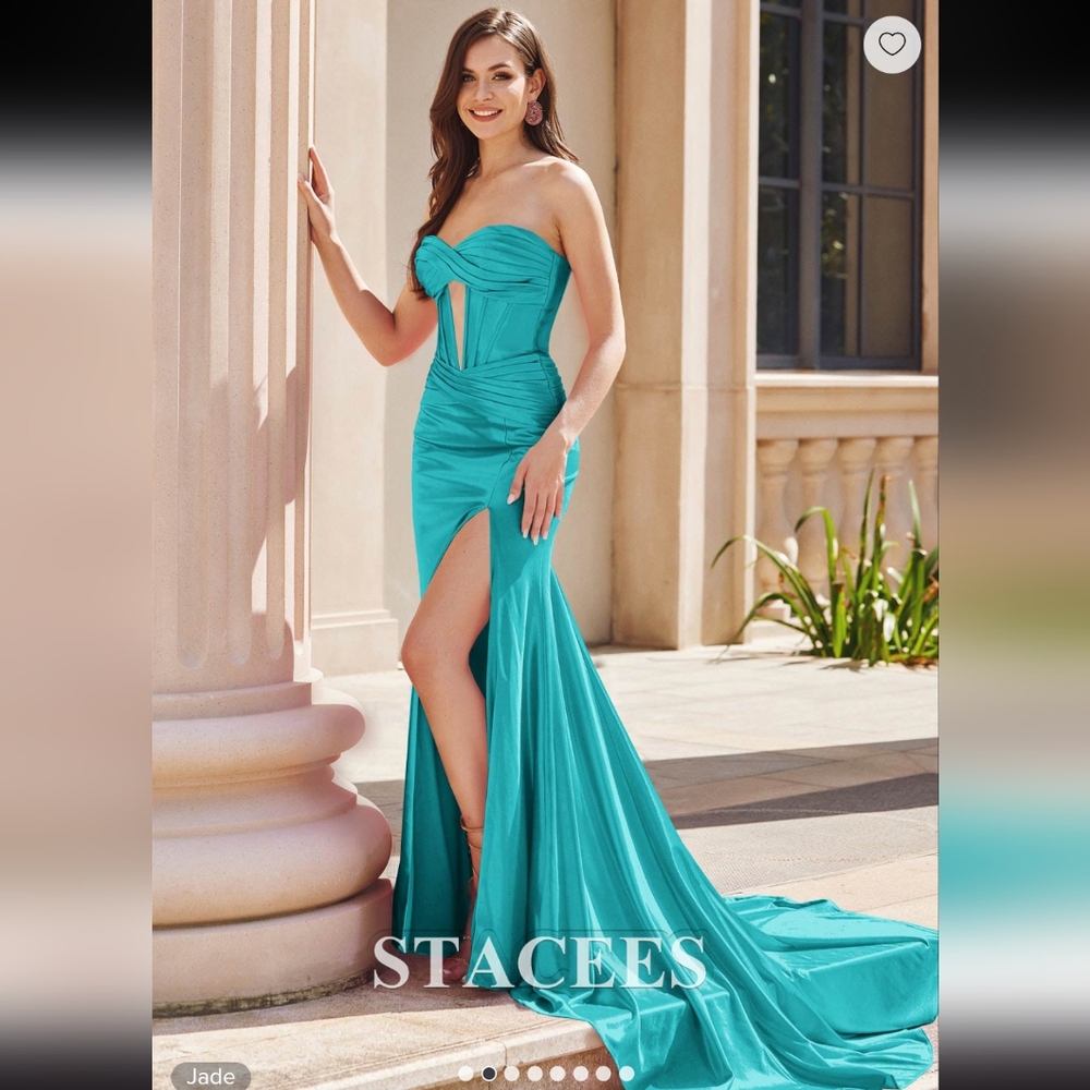 Stacees Satin Mermaid Dress